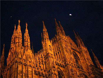 The Duomo of Milan at night